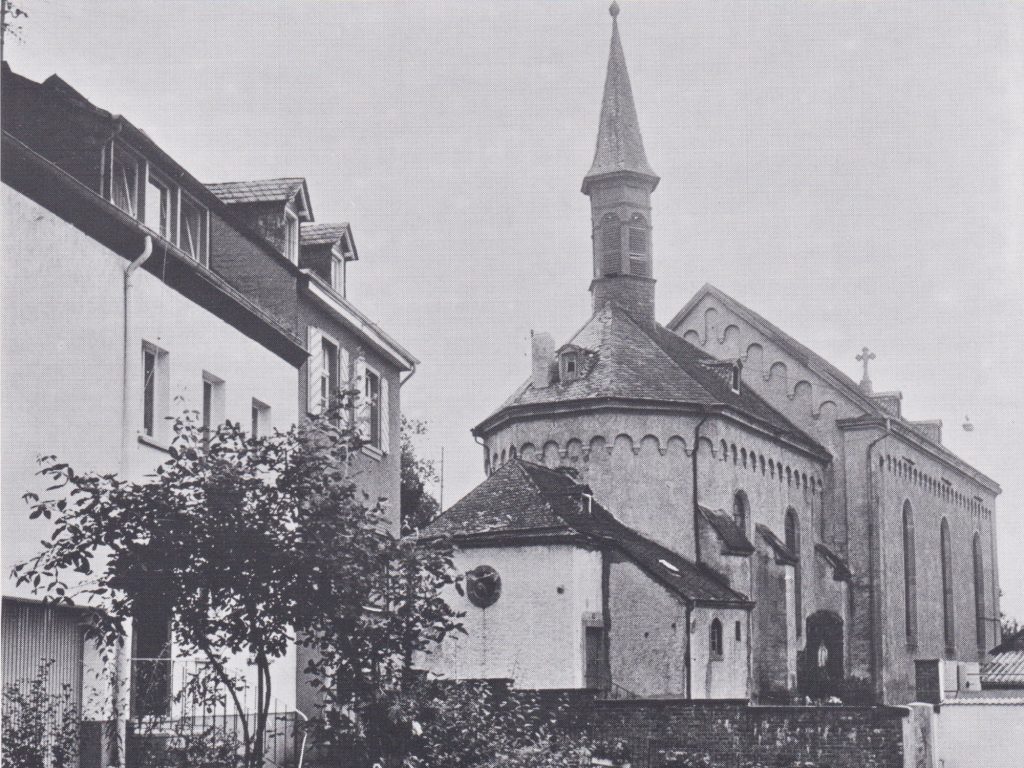 Bau der alten Pfarrkirche St. Martin